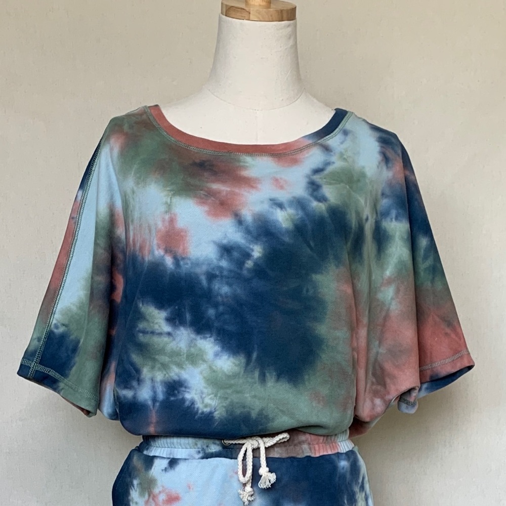 Tie Dye Top and Bottoms Lounge Set